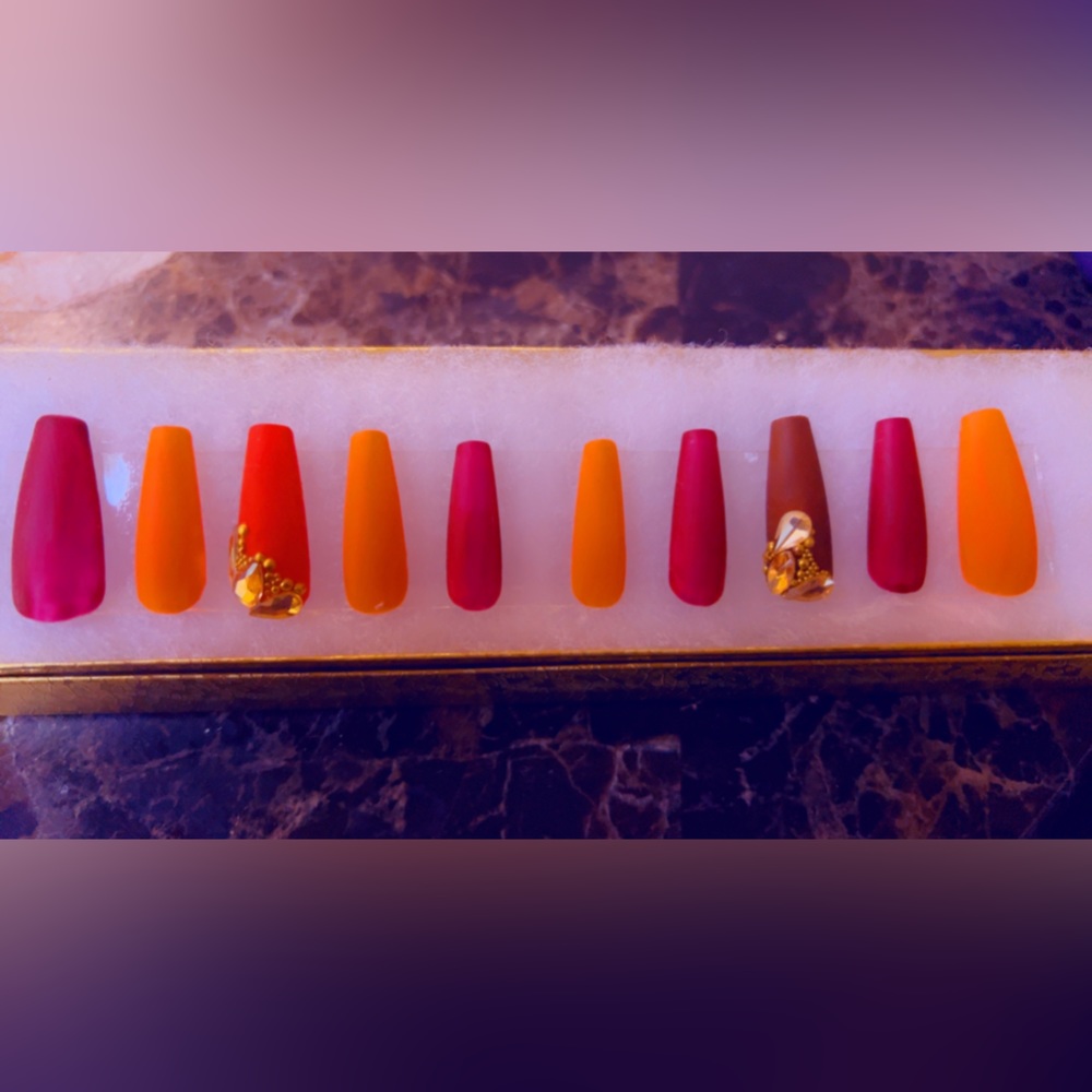 Fall Press On Nails